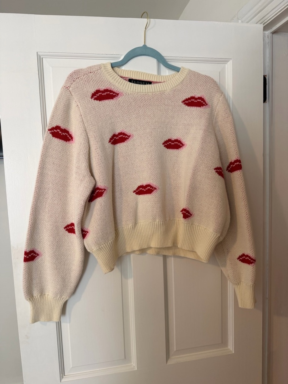 Eloquii lips cropped sweater